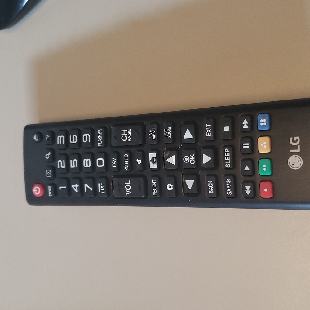 LG TV remote. AK874915305